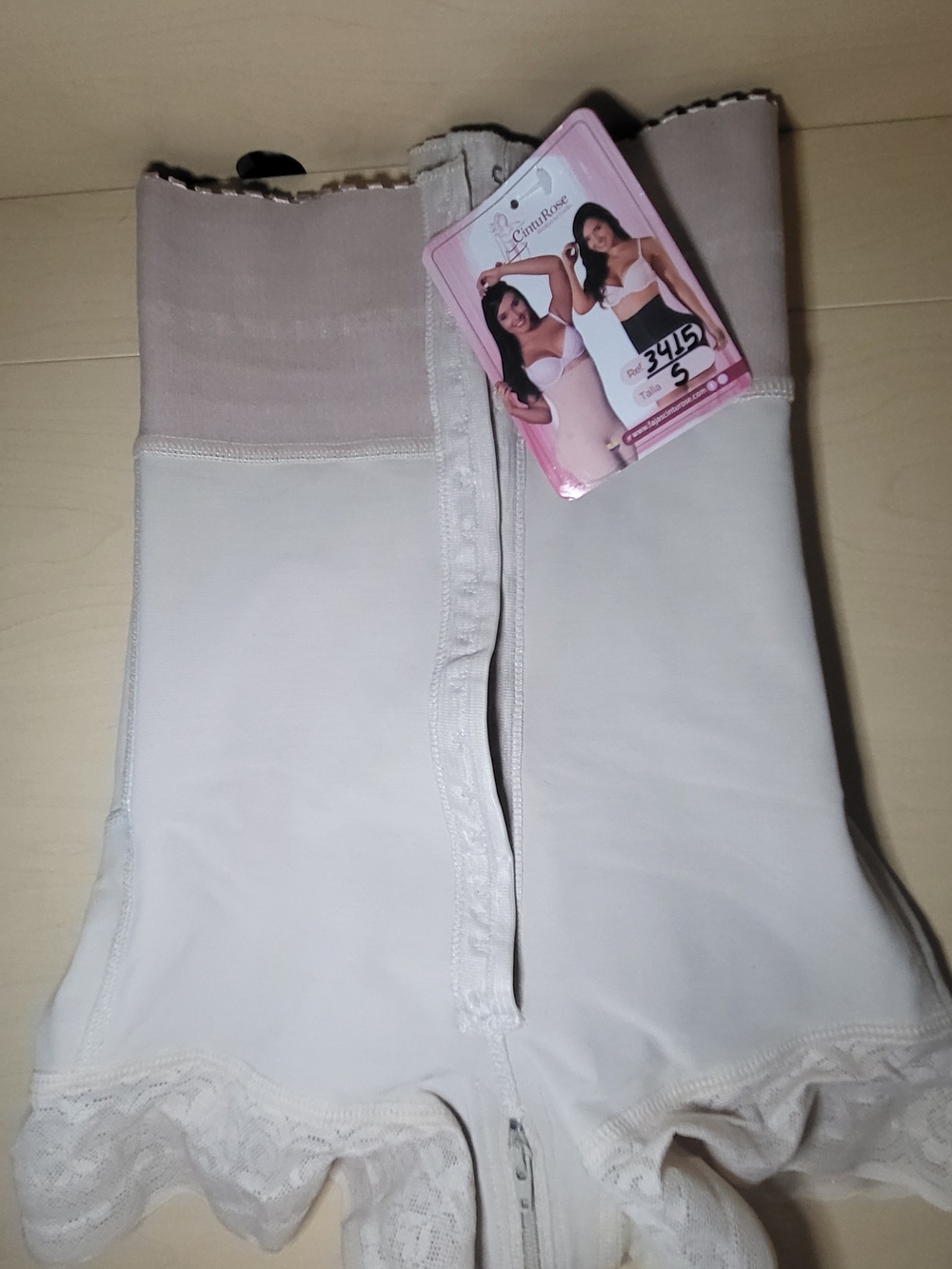 Compression Shaping Skort Shorts in Light Beige